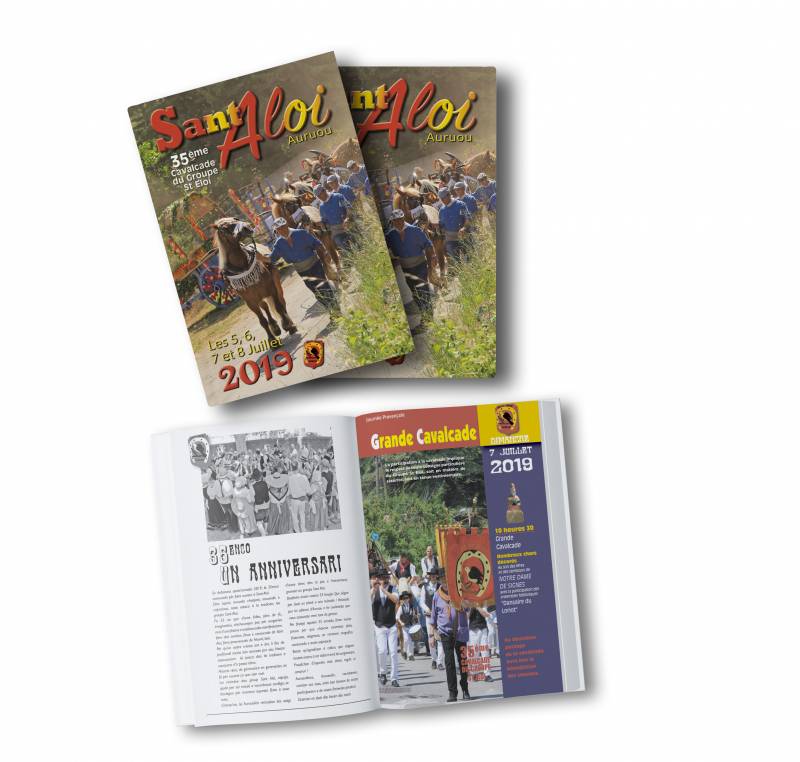 Création et impression de la brochure pour la Grande Cavalcade de la Saint Eloi d'Auriol